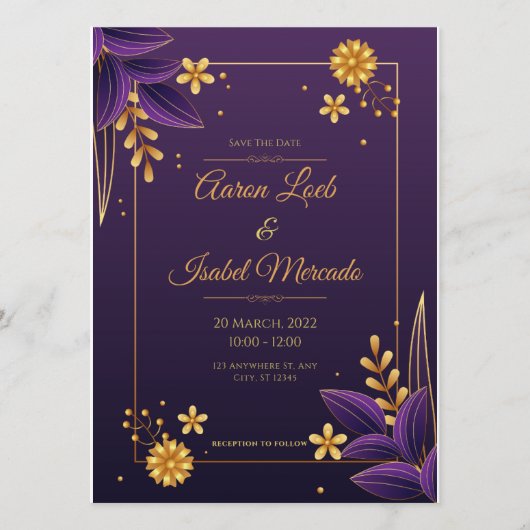 愛の喜びを共に祝いましょう 招待状 (正面)