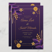 愛の喜びを共に祝おう 招待状 (正面/裏面)