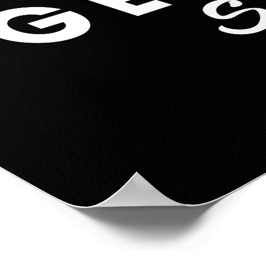 愛の喜び平和の忍耐の親切に忠実 ポスター (角)