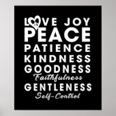 愛の喜び平和の忍耐の親切に忠実 ポスター (正面)