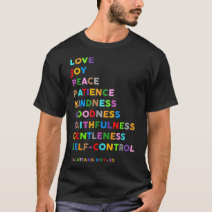 愛の喜び平和の忍耐優しさ Tシャツ