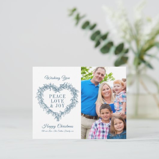 愛の喜び平和の青いミスタントー写真クリスマス (スタンド正面)