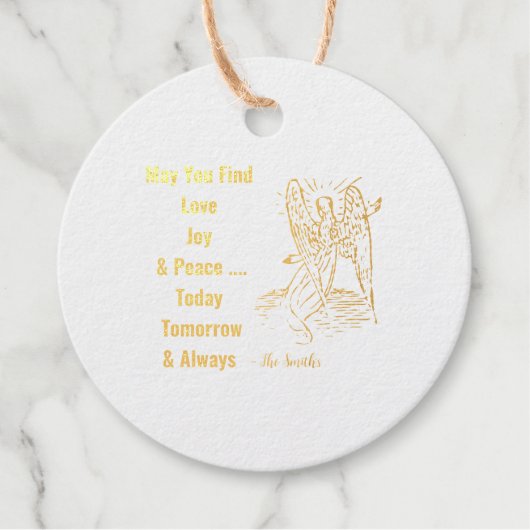 愛の喜び平和の願い フェイバータグ (正面)