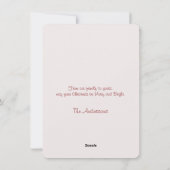 愛の喜び笑いクリスマスフォトフラットカード シーズンカード (裏面)