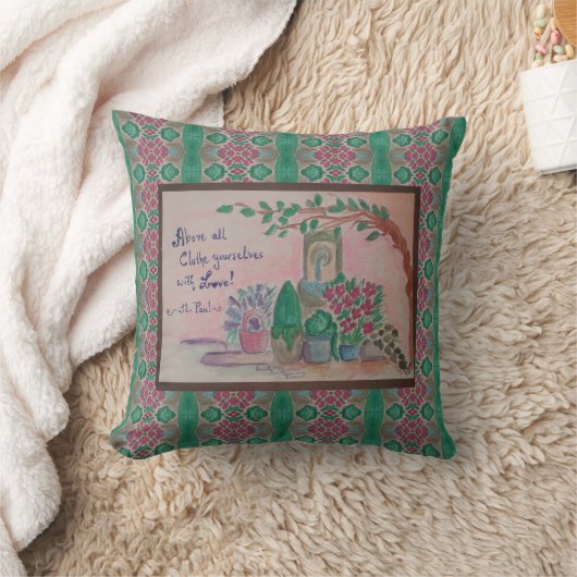 愛の噴水 クッション (ブランケット)