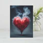 「愛の囁き:煙で作られたハート」 シーズンカード (スタンド正面)