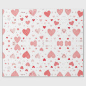 「愛の四季折り紙：バレンタインデーのラッピング紙 ラッピングペーパー (フラット)