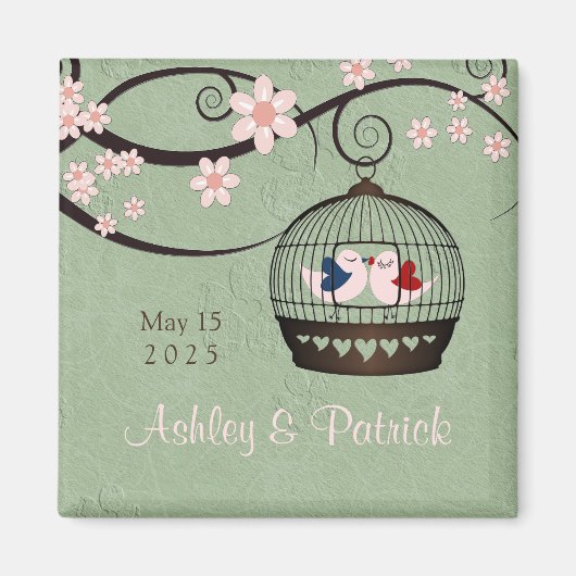 愛の固結婚定者 マグネット (正面)