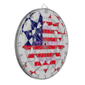 愛の国を愛するアメリカのスター ダーツボード (正面左)