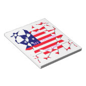 愛の国を愛するアメリカのスター ノートパッド (アングル)