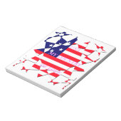 愛の国を愛するアメリカのスター ノートパッド (回転)