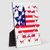 愛の国を愛するアメリカのスター フォトプラーク (側面)