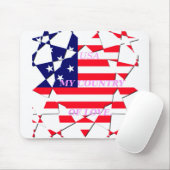 愛の国を愛するアメリカのスター マウスパッド (マウス)