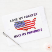 愛の国 長方形シール (封筒)