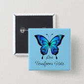 愛の変換ヘイト蝶ボタン 缶バッジ (正面&裏面)