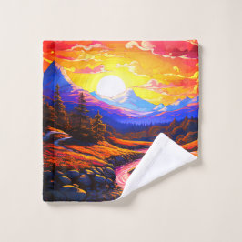 愛の夕日 ウォッシュタオル