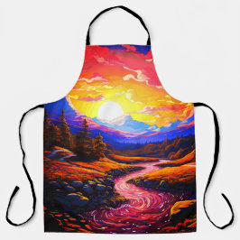 愛の夕日 エプロン