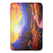 愛の夕日 バスマット (正面縦)