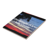 愛の夕焼け名言 セラミックタイル (側面)