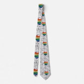 愛の外国語メンズネックタイ ネクタイ (裏面)