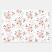 愛の多い内部バラ包装紙シート ラッピングペーパーシート (正面)