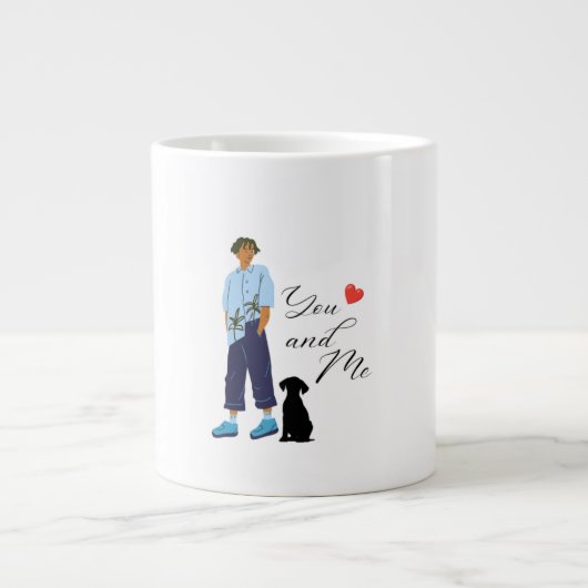 愛の多い名物マグカップ ジャンボコーヒーマグカップ (正面)