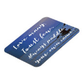 愛の多い。少数を信頼。パドルオウカヌインスピレーション マグネット (左側)