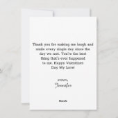 愛の多い、5枚の写真がバレンタインデーをコラージュ シーズンカード (裏面)