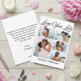 愛の多い、5枚の写真がバレンタインデーをコラージュ シーズンカード