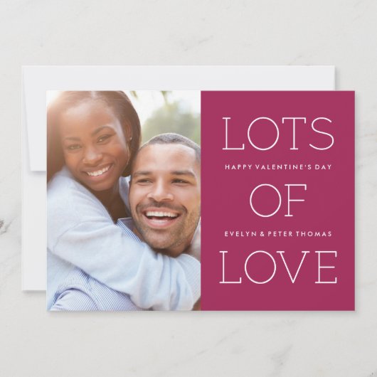 愛の多くのバレンタインデーのカード – Mulberry シーズンカード (正面)