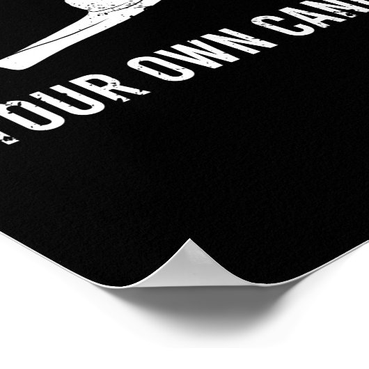 愛の多くの信頼を常に自分のカヌーをパドル ポスター (角)