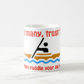 愛の多くは、少数を信頼するが、常に自分のcをパドル コーヒーマグカップ (中央)