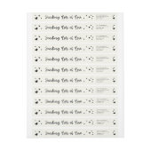 愛の多くを送る+ハート差出人住所 ラップアラウンドラベル (シート)