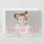 愛の多く編集可能なカラーバレンタインデーカード シーズンカード (正面)