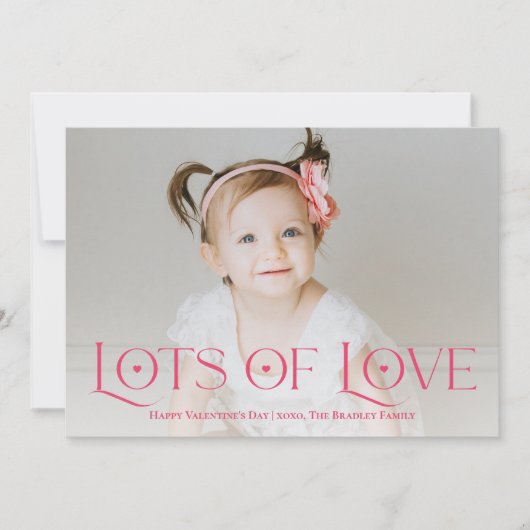 愛の多く編集可能なカラーバレンタインデーカード シーズンカード (正面)