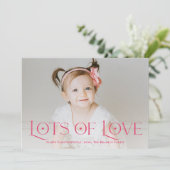 愛の多く編集可能なカラーバレンタインデーカード シーズンカード (スタンド正面)