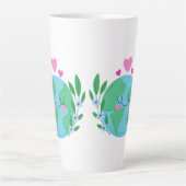 愛の大地が微笑む カフェラテマグ (正面)