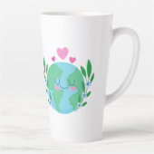 愛の大地が微笑む カフェラテマグ (右)