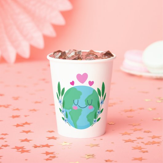 愛の大地が微笑む 紙コップ (インサイチュ)