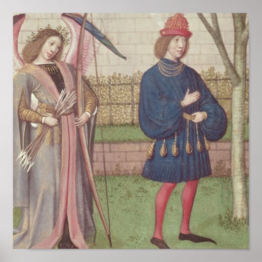 愛の天使が庭で恋人に現れる ポスター (正面)