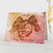 愛の天使エロス, 愛してる, バレンタインデー カード (黄色い花)