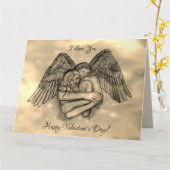 愛の天使エロス , 愛してる , バレンタインデー カード (黄色い花)