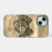 愛の天使エロス , 愛してる iPhone 15ケース (裏面横)