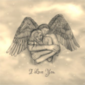 愛の天使エロス、私はあなたを愛 シール (正面)