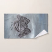 愛の天使エロス、私はあなたを愛 バスタオルセット (ハンドタオル)