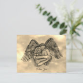 愛の天使エロス、私はあなたを愛 ポストカード (スタンド正面)