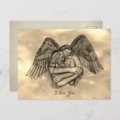 愛の天使エロス、私はあなたを愛 ポストカード (正面/裏面)
