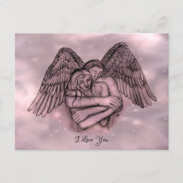 愛の天使エロス、私はあなたを愛 ポストカード