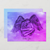 愛の天使エロス、私はあなたを愛 ポストカード (正面/裏面)