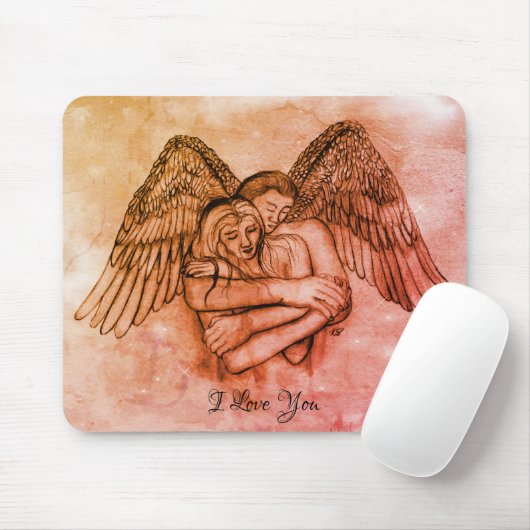 愛の天使エロス、私はあなたを愛 マウスパッド (マウス)